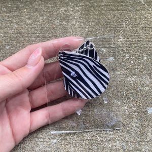 Zebra Print Earrings